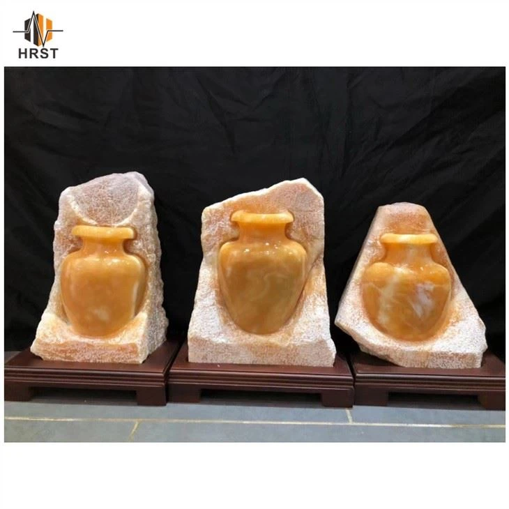 orange Onyx Flower vase orange Onyx Flower vase